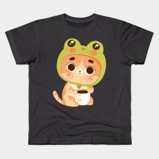 Coffee cat frog Kids T-Shirt